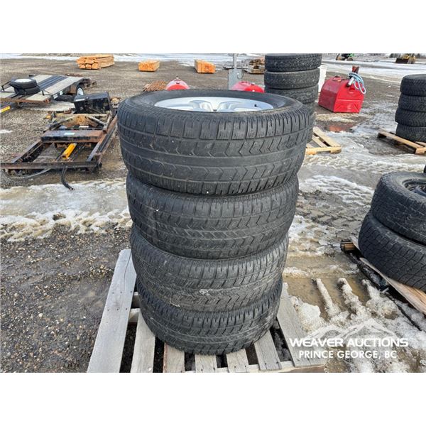 (4) 18 IN. TIRES & 6 BOLT NISSAN RIMS