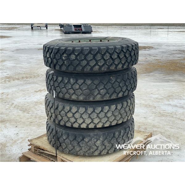 (4) 11.00 R20 MICHELIN TIRES & RIMS