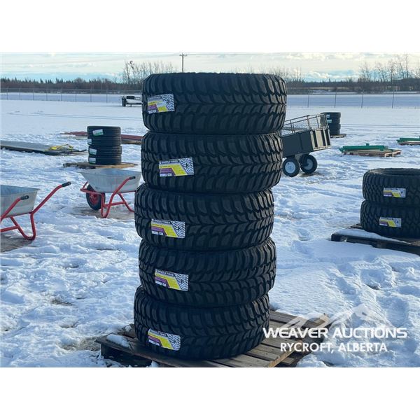 (5) GRIZZLY 33X12.50R20LT TIRES