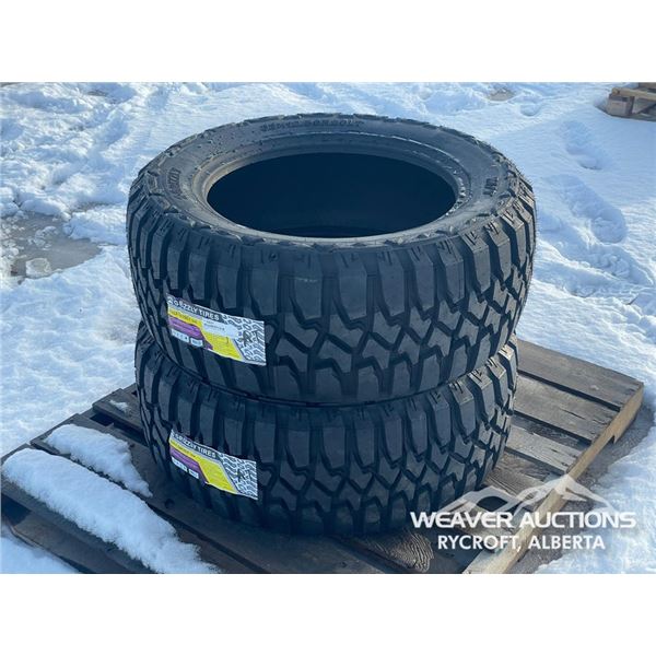 (2) GRIZZLY 33X12.50R20LT TIRES