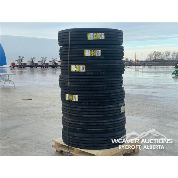 (8) ZWARTHZ 11R24.5 18PR 152/149L TRUCK TIRES