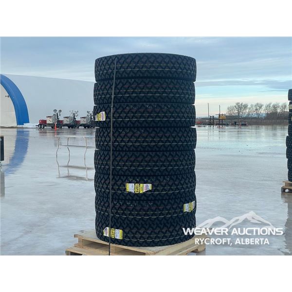 (8) ZWARTHZ 11R24.5 18PR 152/149L TRUCK TIRES