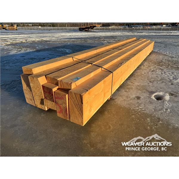 BUNDLE OF ASSORTED LOW GRADE DOUGLAS FIR TIMBERS