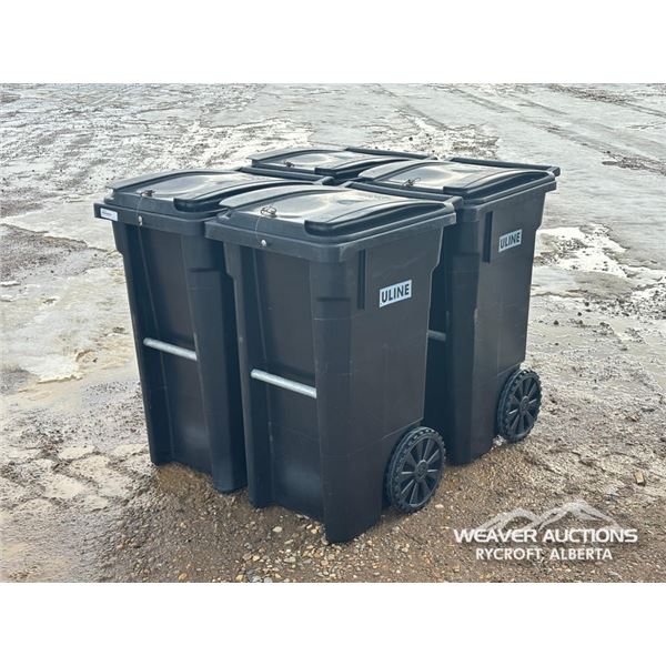 (4) ROLLING GARBAGE BINS