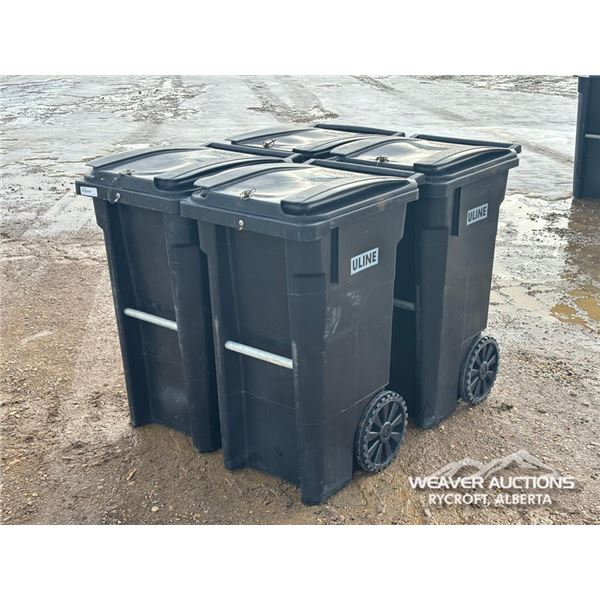 (4) ROLLING GARBAGE BINS