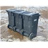 Image 3 : (3) ROLLING GARBAGE BINS