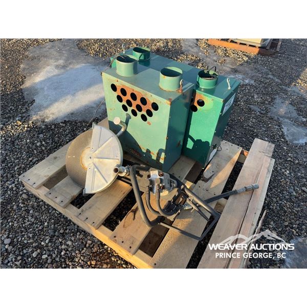 HYD. CUTOFF SAW & 2 HEATERS