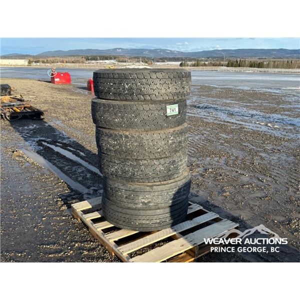 (6) SMART 275/70R19.5 TIRES