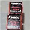 Image 2 : Atomic .223 Rem Match 77gr AMMO 100 Rounds