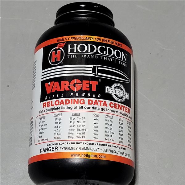 Hodgon Varget Rifle Powder
