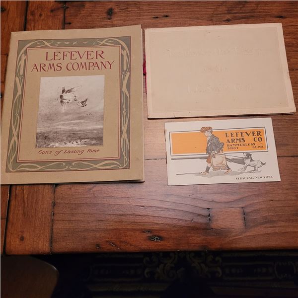 ORIGINAL Lefever Arms Co 1912-13  Catalogue, The Hunter One-Trigger on LC Smith Guns Catalogue