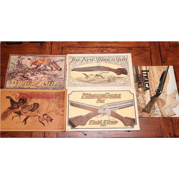 5 ORIGINAL RARE  Vintage Ithaca Gun Catalogues 1910, 1915, 1925, 1926 and 1942.