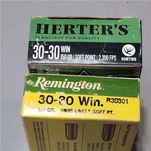 30-30 Win 150gr SP Herters & Remington Factory Ammo