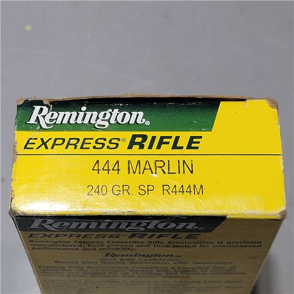 .444 Marlin 240gr SP Factory Remington Ammo  18 Rounds