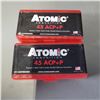 Image 2 : 45ACP +P 185gr Bonded Match HP Factory Atomic Ammo 100 Rounds