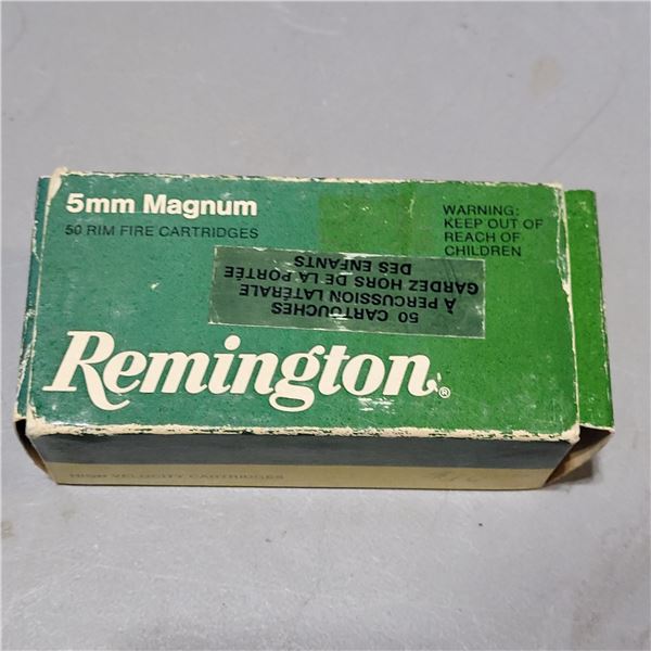 5mm Rem Magnum High Velocity Remington Ammo  45 Rounds