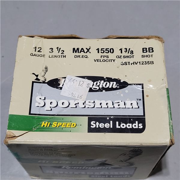Remington 12 ga 3 1/2" BB Steel Shotshells   18 Rounds