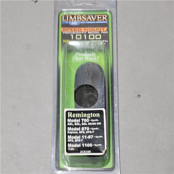 Limbsaver 10100 Recoil Pad for Remington 700, 870, 11-87 & 1100  Synthetic Stocks