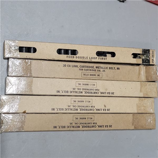 30 Cal Machine Gun Belt Links M1 approx 120 Links