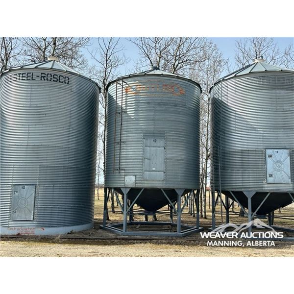 BUTLER 15 FT X 4 RING 2450 +/- BUSHEL HOPPER BIN