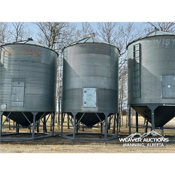 WESTEEL 15 FT X 4 RING 2450 +/- BUSHEL HOPPER BIN