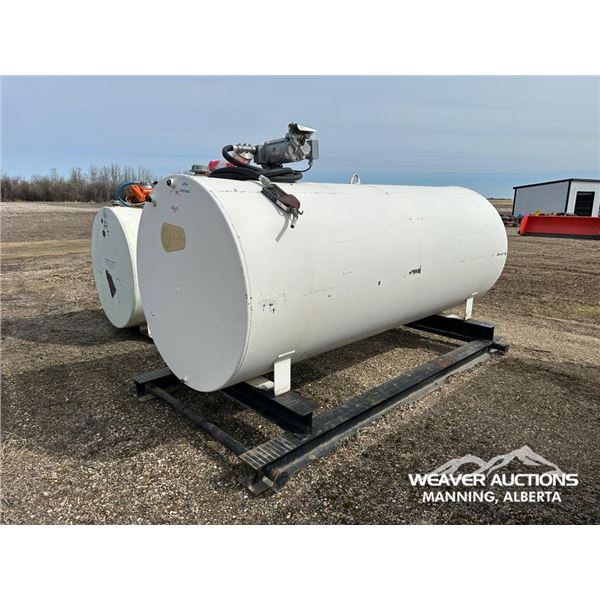 1000 GALLON SKID MOUNTED FUEL TANK
