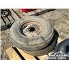 Image 1 : (2) 7.60-15 IMPLEMENT TIRES & RIMS