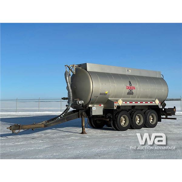 2007 Lazer Inox 22,000 L Pup Tank Trailer