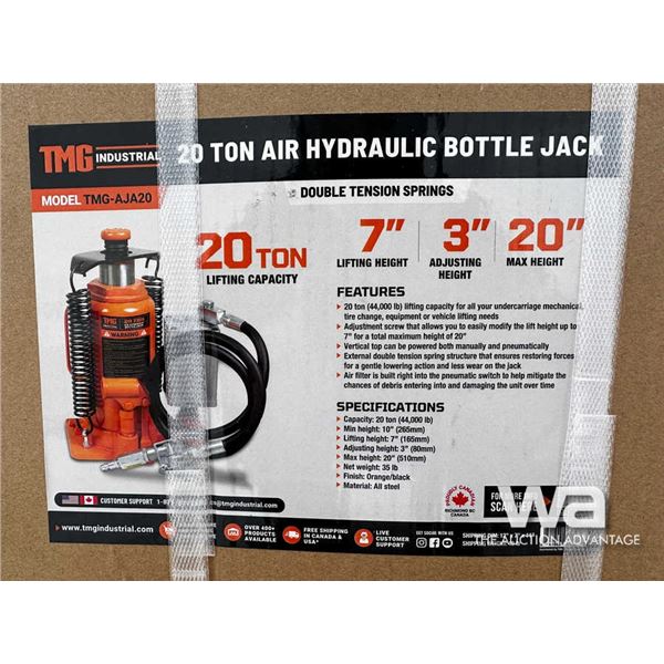 TMG 20 Ton Air Hydraulic Bottle Jack