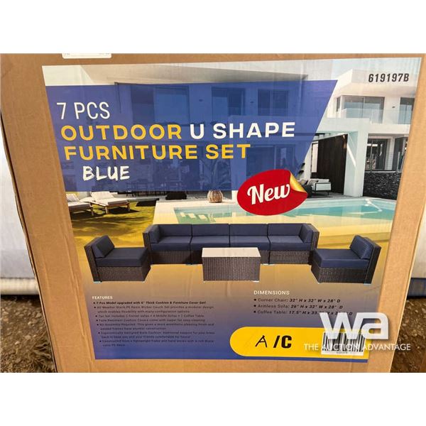 7 PCS Outdoor U Shape Furniture Set