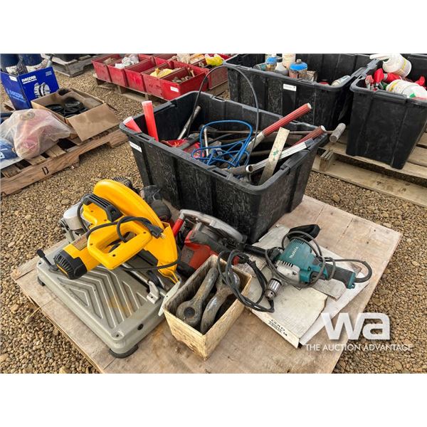 Dewalt Cutoff Saw, Makita Drill, Sander & Tools