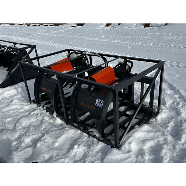 TMG 72 IN. Skid Steer Rock Skeleton Grapple