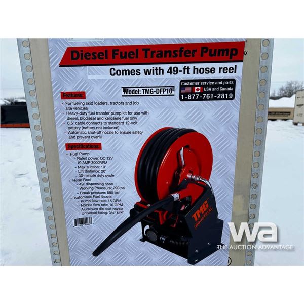 TMG Portable Diesel Transfer Pump & Hose Reel