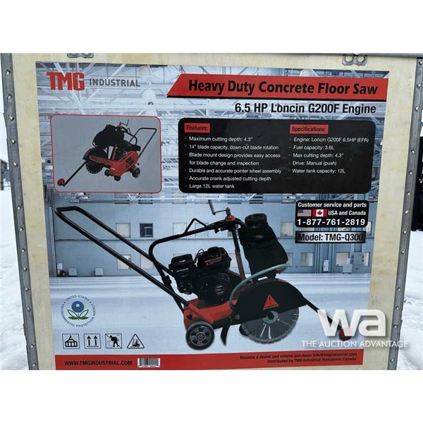 TMG Industrial HD Walk Behind Concrete Floor Saw
