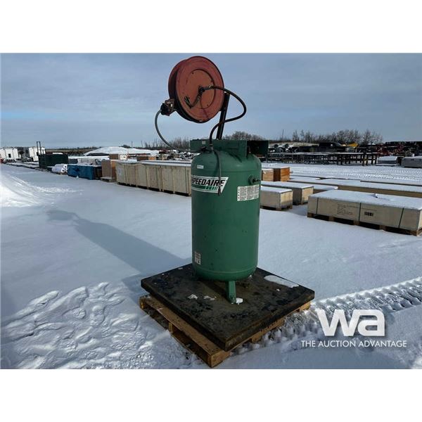 Speedaire Upright  Air Compressor Tank & Hose Reel