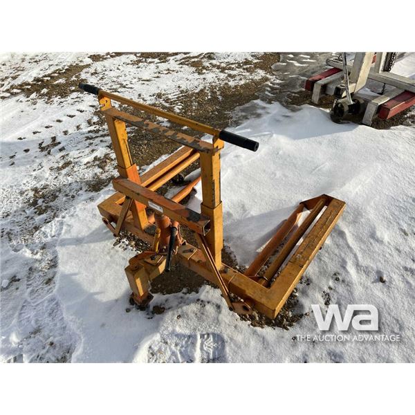 Orange Truck Tire Hoist