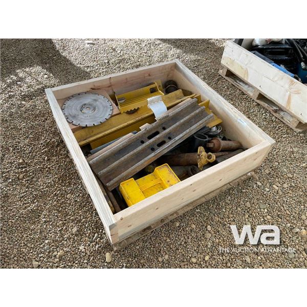 Track Pads, Steel Pins, Asphalt Blade