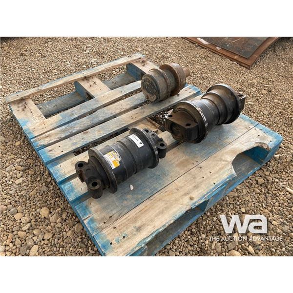 (3) Excavator Bottom Track Rollers