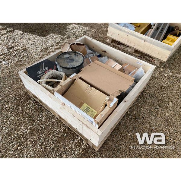 Pallet Of Tire Chains, Square Nuts, Chain Clamps