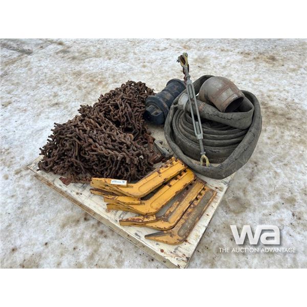 Ripper Teeth, Track Roller, Tire Chain, Hose