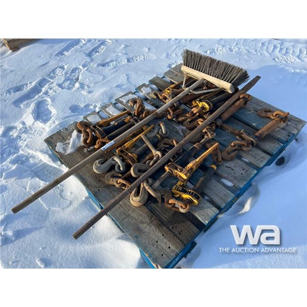 Pallet Of Chain Boomers, Broom