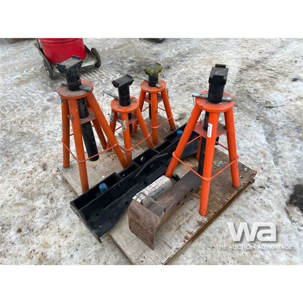 (4) 10 Ton Jack Stands, Trailer Leg