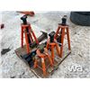 Image 3 : (4) 10 Ton Jack Stands, Trailer Leg