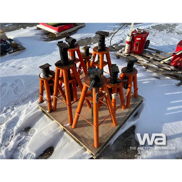 (8) Orange 10 Ton Jack Stands