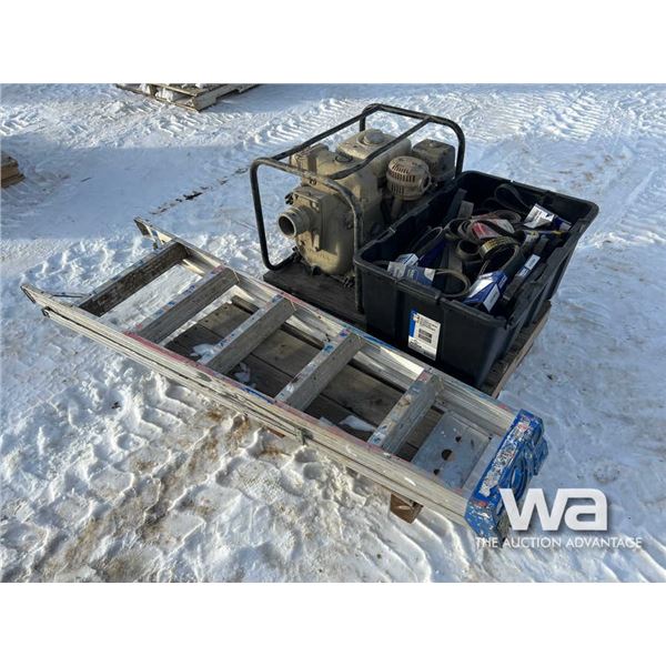 3 IN. Honda Water Pump, Misc Belts, 5 FT. Ladder