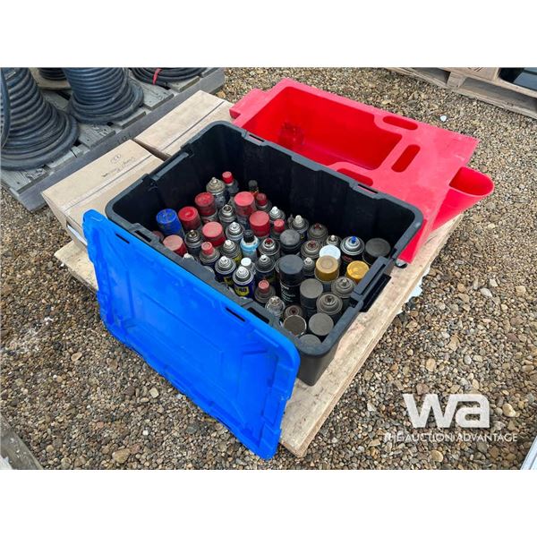 Oil Drain Tub, Spray Paint, Brake Cleaner