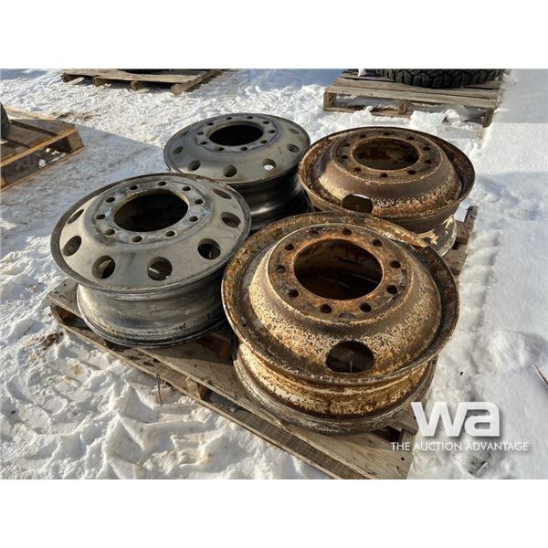 (2) Steel (2) Aluminum Truck Rims