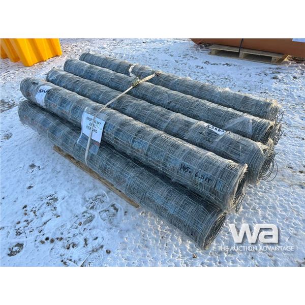 (9) 6.5X165 FT. Metal Mesh Fencing