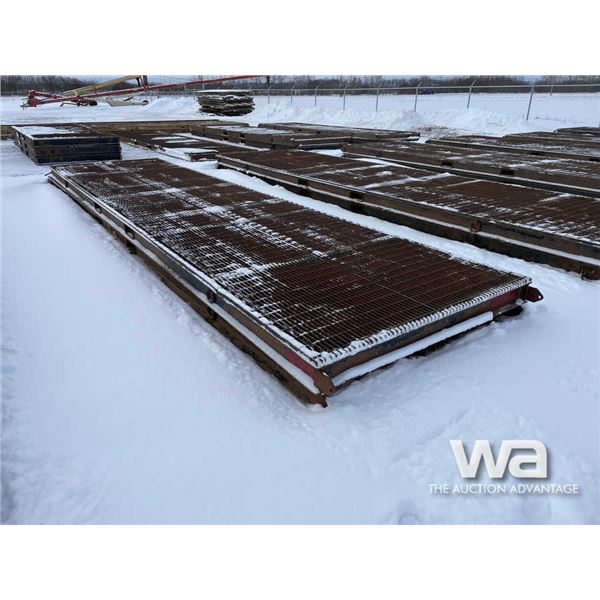 (2) 6X24 FT. Steel Grating Rig Mats