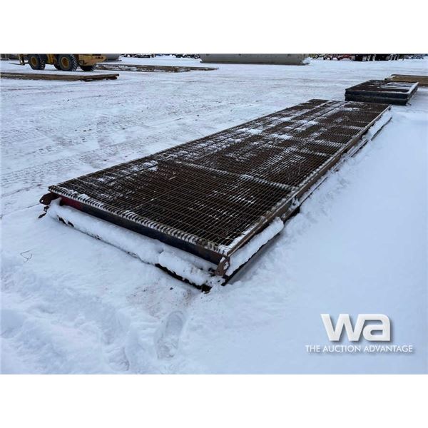 (2) 6X24 FT. Steel Grating Rig Mats